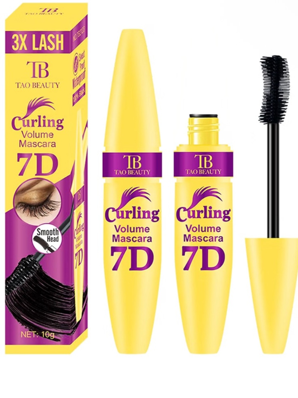 Tao Beauty 7D Volumizing Mascara Lengthening Curling Waterproof Black NEW